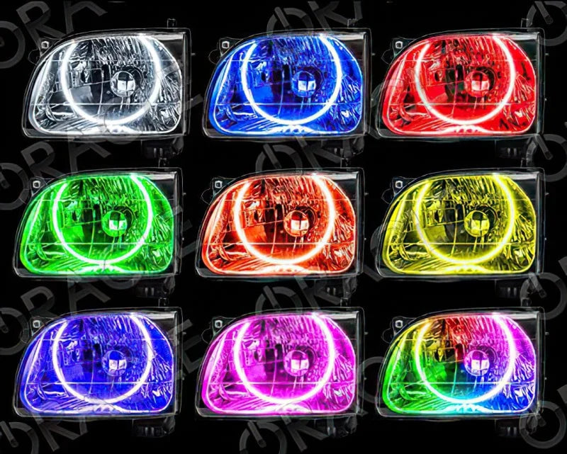 Oracle Toyota Tacoma 01-04 Halo Kit - ColorSHIFT w/o Controller - Side View