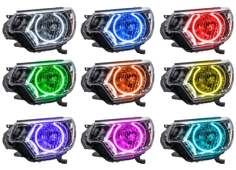 Oracle Toyota Tacoma 12-15 Halo Kit - ColorSHIFT w/ 2.0 Controller - Side View