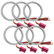 Load image into Gallery viewer, Oracle Ultima GTR LED Waterproof Tail Light Halo Kit - 6 Rings - Red - Main Product View