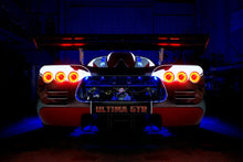 Load image into Gallery viewer, Oracle Ultima GTR LED Waterproof Tail Light Halo Kit - 6 Rings - Red - Side View