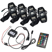 Load image into Gallery viewer, Oracle Underbody  RGB+W Wheel Well Rock Light Kit - 4 PCS - ColorSHIFT - Main Product View