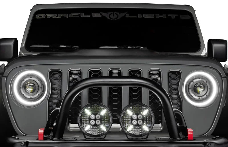 Oracle Universal Pre-Runner Style LED Grill Light Kit (New Style) - Amber w/Tinted Lens - Side View