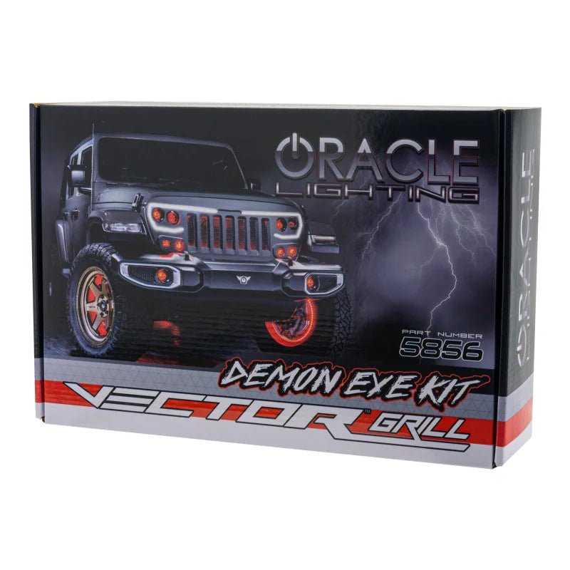 Oracle VECTOR Grille Demon Eye Projector Conversion Kit - ColorSHIFT w/o Controller - Installation View