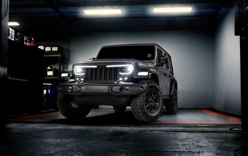 Oracle VECTOR Series Full LED Grille - Jeep Wrangler JL/JT - NA - Side View