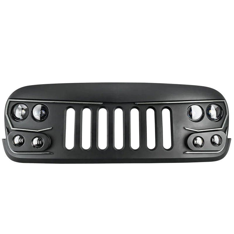 Oracle VECTOR Series Full LED Grille - Jeep Wrangler JK - NA - Installation View