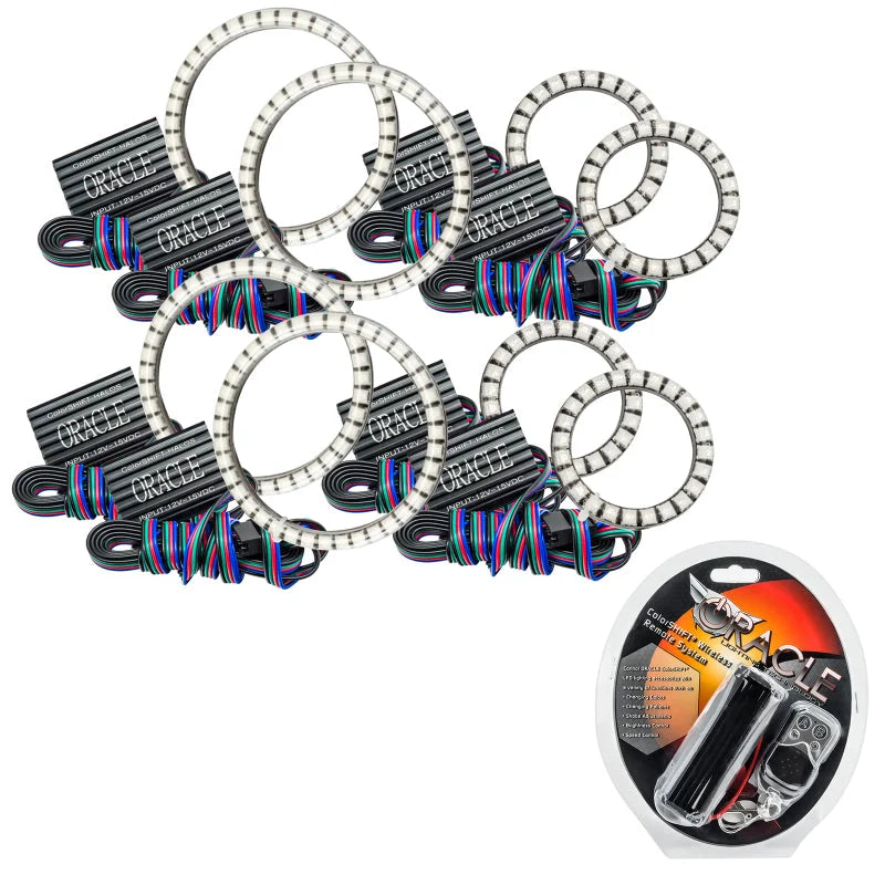 Oracle Vector Jeep Wrangler JK Grille Halo Kit - ColorSHIFT - Main Product View