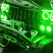Load image into Gallery viewer, Oracle Vector Jeep Wrangler JK Grille Halo Kit - ColorSHIFT w/ BC1 Controller - Side View