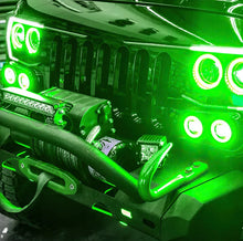 Load image into Gallery viewer, Oracle Vector Jeep Wrangler JK Grille Halo Kit - ColorSHIFT w/ BC1 Controller - Side View
