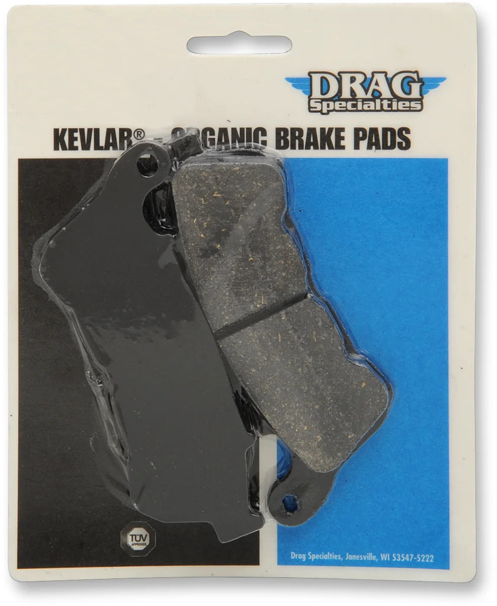Organic Brake Pads - Sportster DragSpecialties FAD640 - Side View