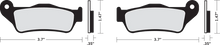 Load image into Gallery viewer, Organic Brake Pads - Street 500/750 XG DragSpecialties FAD643 - Side View