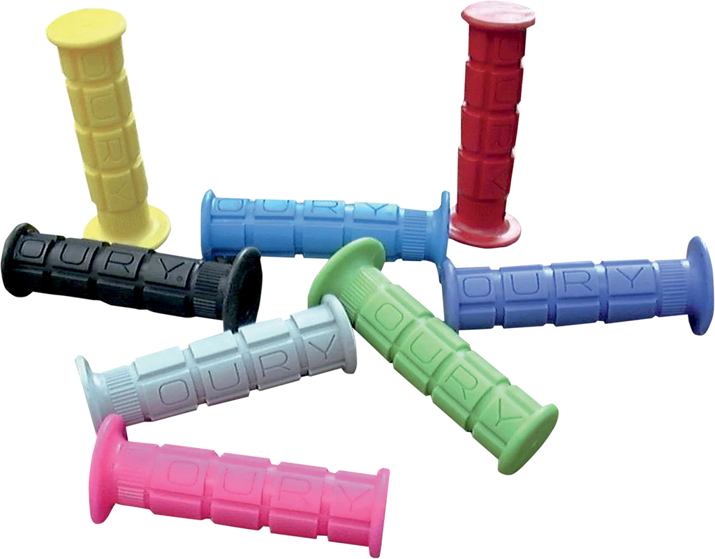 Oury Grips Grips - Single Compound - Flange - Red OSCFOG50 - Side View