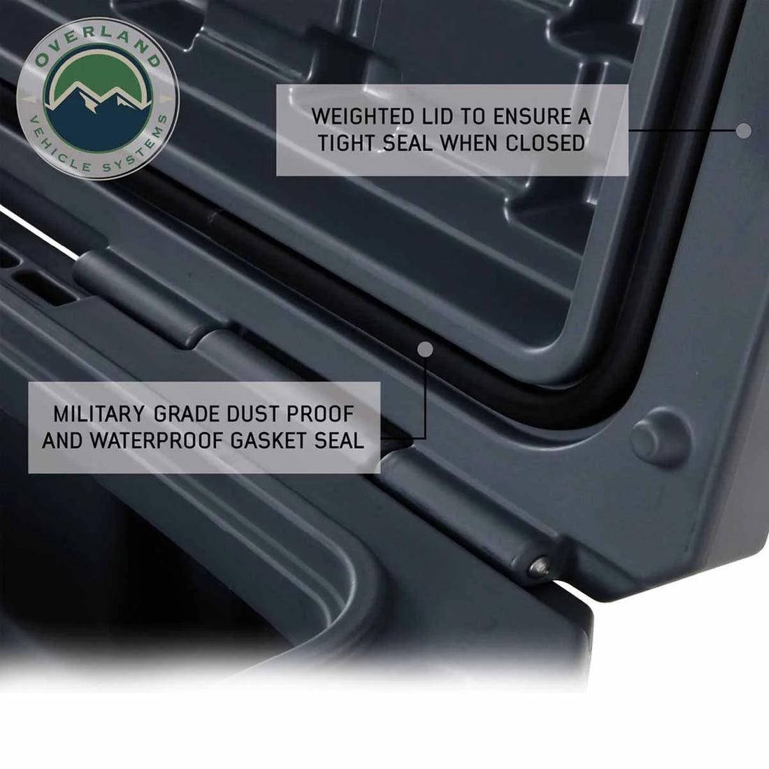 Overland Vehicle Systems 95 Quart Dry Box 40100011 - Back View