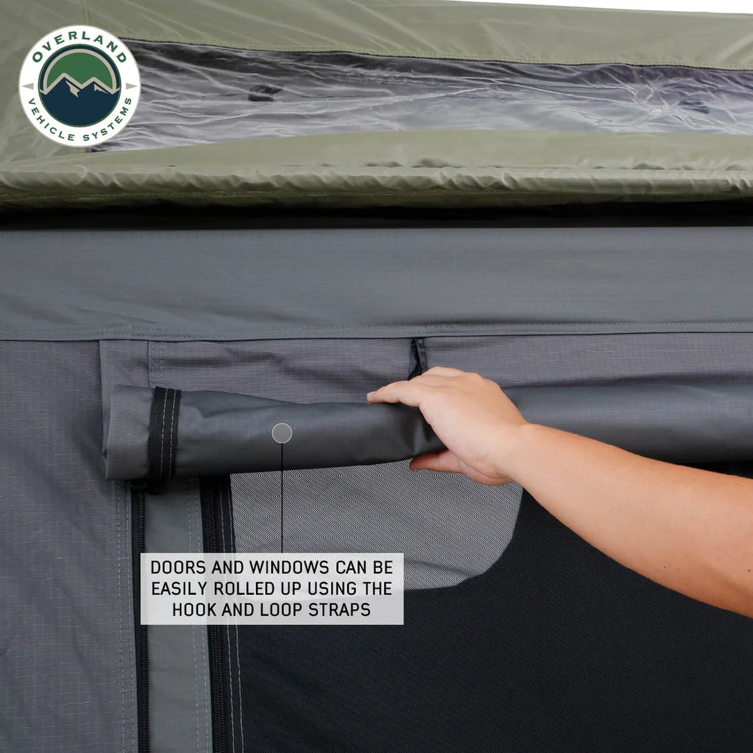 Overland Vehicle Systems Best Roof Top Tent 3 Person Nomadic 3 Ext. Roof Top Tent 18339936 - Additional View 11