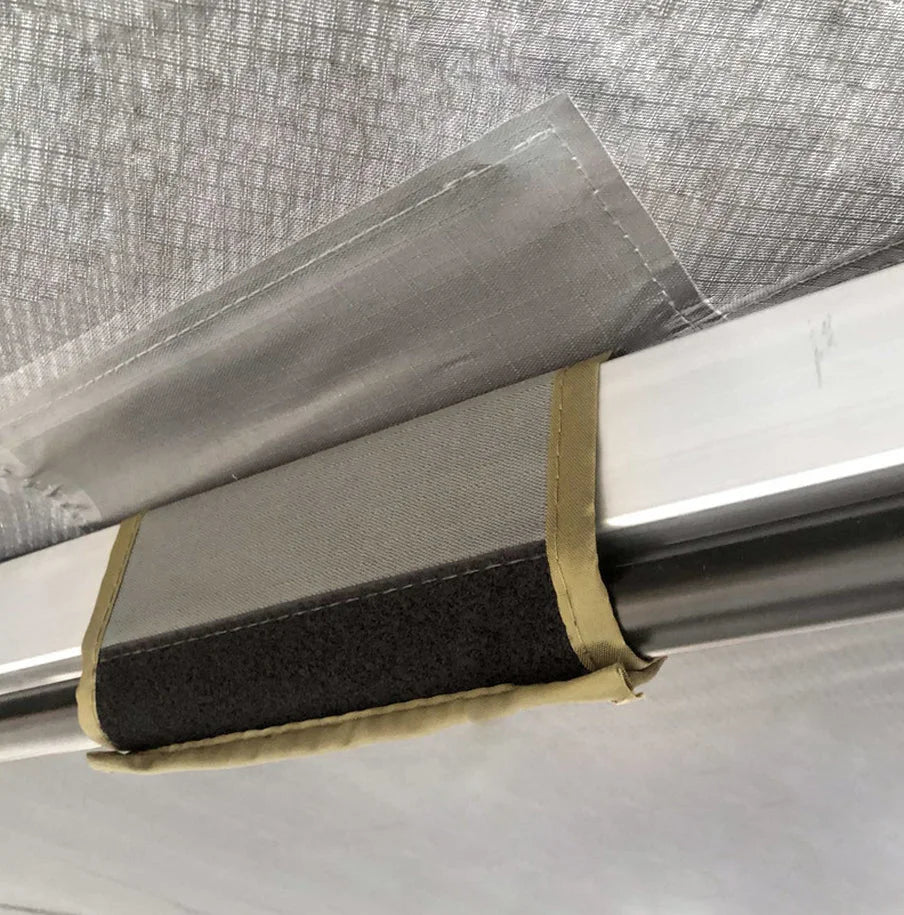 Overland Vehicle Systems Freestanding 270LT Awnings W/ Walls Passenger 19589907 - Back View
