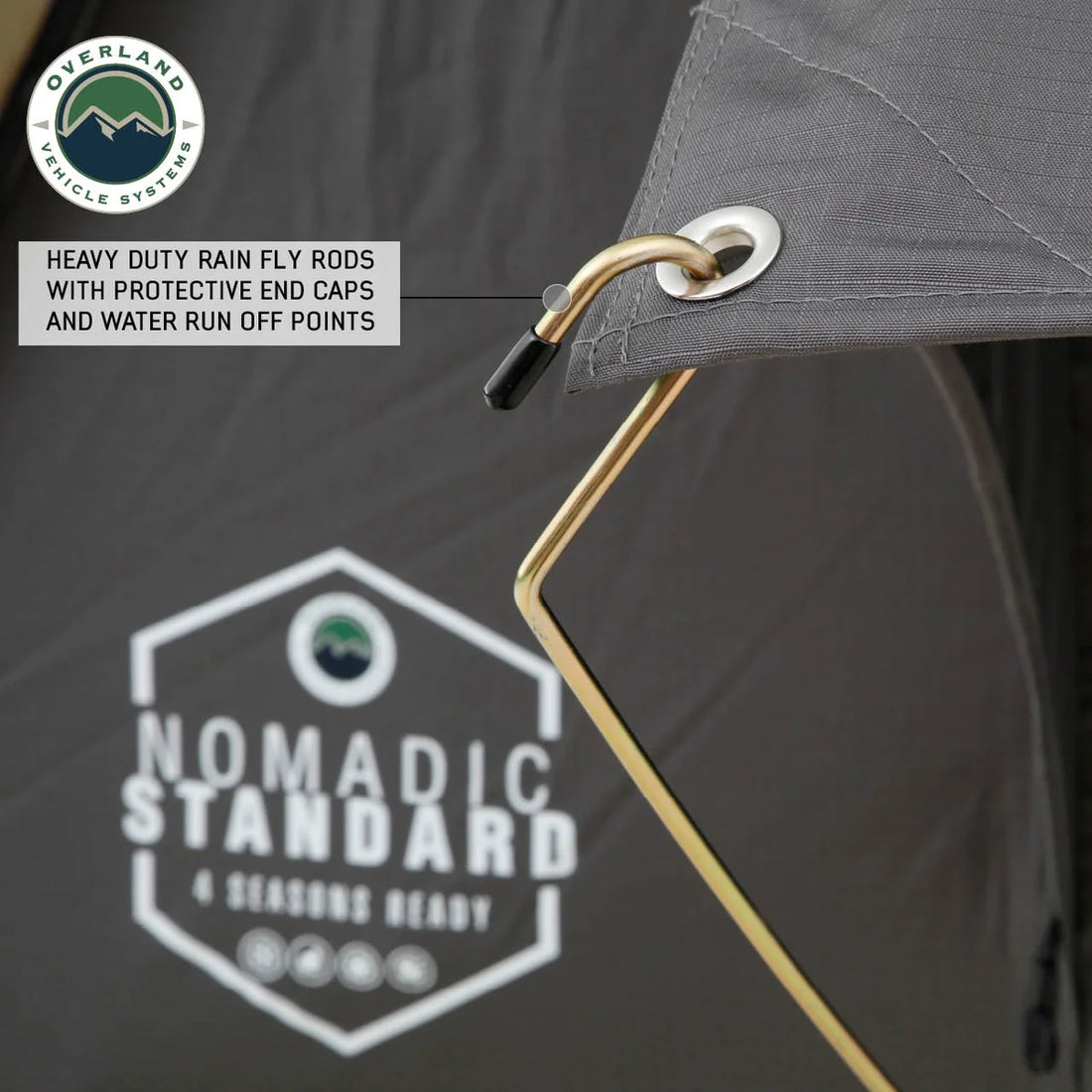 Overland Vehicle Systems Nomadic 2 Standard Roof Top Tent Roof Top Tent 2 Person 18429936 - Additional View 10