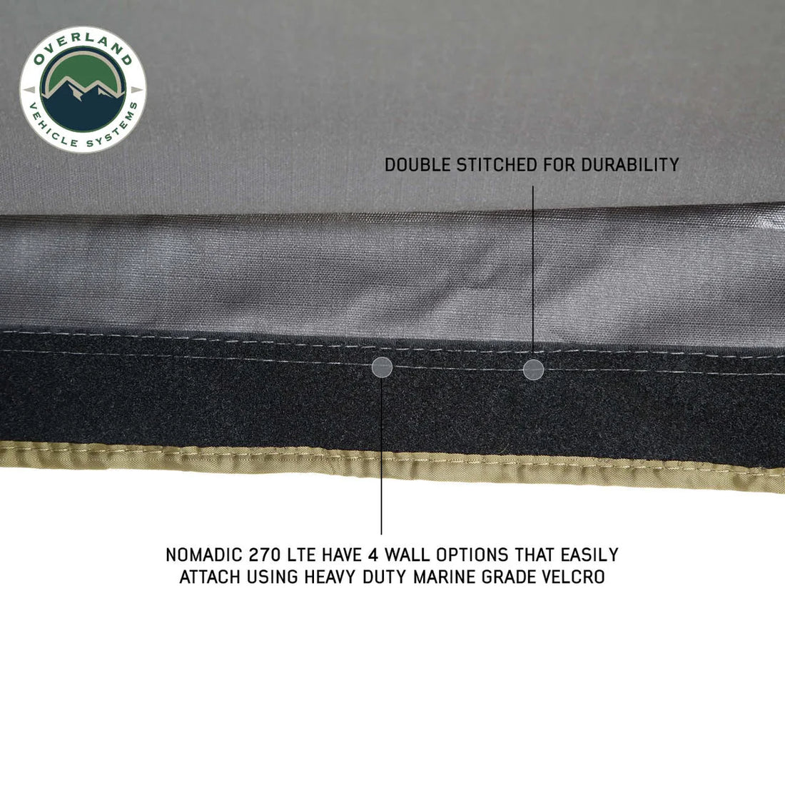 Overland Vehicle Systems Nomadic 270 LTE Passenger Side 270 Degree Awning 19689909 - Additional View 13
