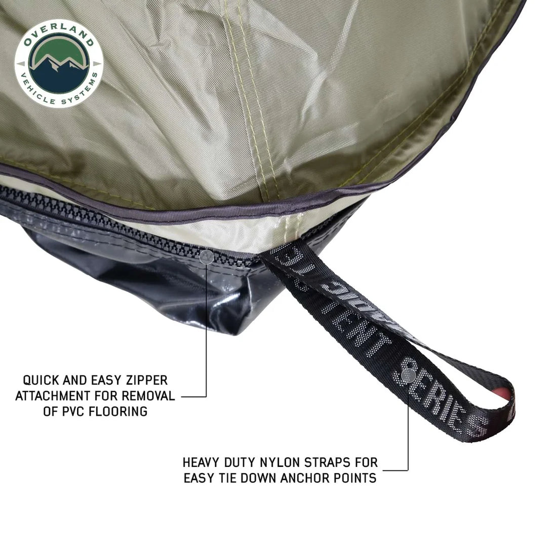 Overland Vehicle Systems Nomadic 3 Roof Top Tent Annex Room With Floor & Cover 18539936 - Additional View 6