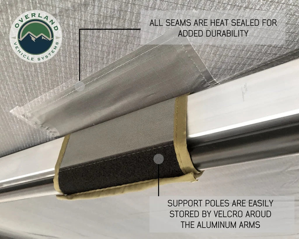 Overland Vehicle Systems Nomadic Awning 180 With Zip In Wall 180 Awning With Walls 19619907 - Additional View 8