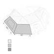 Load image into Gallery viewer, Overland Vehicle Systems Nomadic Awning 270 Awning Side Wall 18139910 - Back View