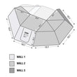 Load image into Gallery viewer, Overland Vehicle Systems Nomadic Awning 270 Awning with Walls - Driver side 19539907 - Additional View 17