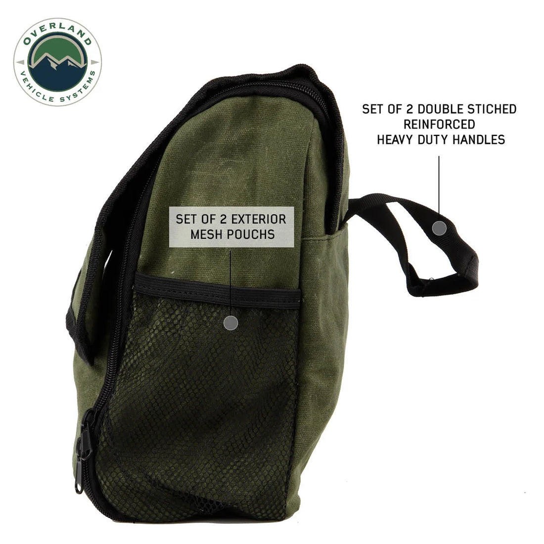 Overland Vehicle Systems Wax Canvas Overnight Bag 21039941 - Installation View