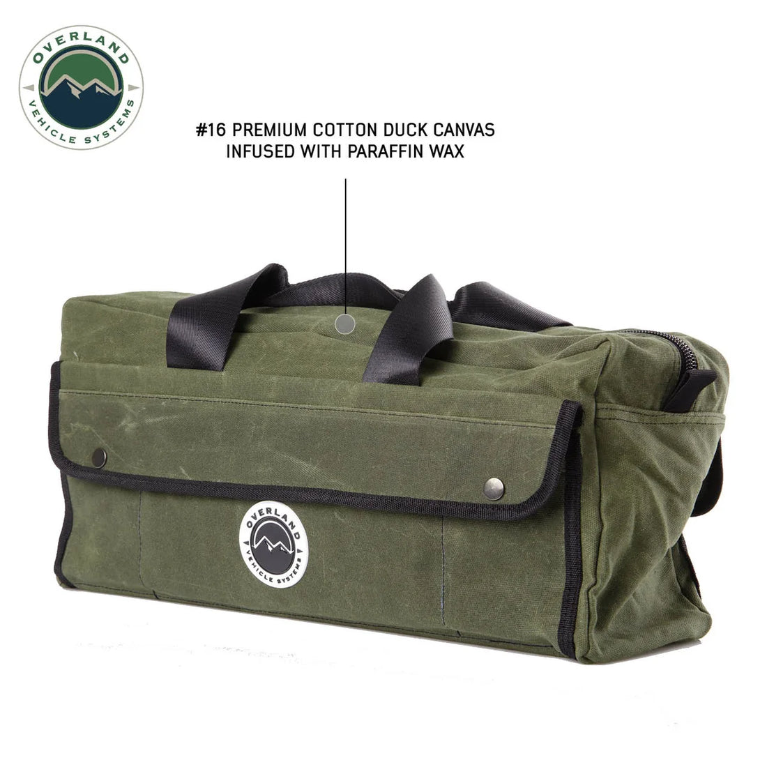 Overland Vehicle Systems Wax Canvas Small Duffle Bag 21169941 - Side View