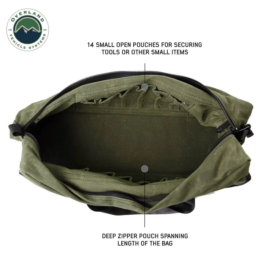 Overland Vehicle Systems Wax Canvas Small Duffle Bag 21169941 - Additional View 5