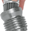 Load image into Gallery viewer, PC Racing Flo® "Spin-on" Oil Filter - Gunmetal Gray - H-D/Honda/Indian/Kawasaki/KTM/Polaris/Suzuki/Triumph PCS1 - Side View