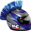 Load image into Gallery viewer, PC Racing Helmet Mohawk - Pink PCHMPINK - Side View
