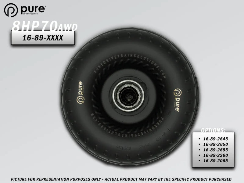 PDS 8HP70 High Performance Billet Race Torque Converter - 26/50 Stator - AWD