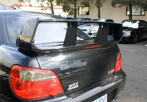PERRIN 02-07 Subaru STI Wing Stabilizer - Black - Main Product View
