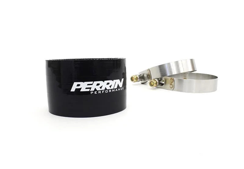 PERRIN 02-07 Subaru WRX / 04-21 STI / 04-08 FXT Intercooler Coupler Kit - Black - Side View