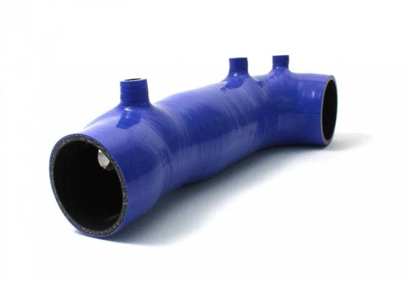 PERRIN 02-07 Subaru WRX / 04-21 STI / 04-08 Forester XT Turbo Inlet Hose - Blue - Back View