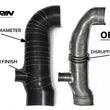 Load image into Gallery viewer, PERRIN 02-07 Subaru WRX / 04-21 STI Turbo Inlet Hose 3in. (For Aftermarket Turbos Only) - Black - Main Product View
