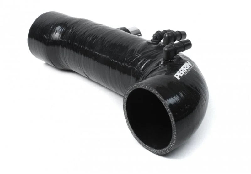 PERRIN 02-07 Subaru WRX / 04-21 STI Turbo Inlet Hose 3in. (For Aftermarket Turbos Only) - Black - Installation View