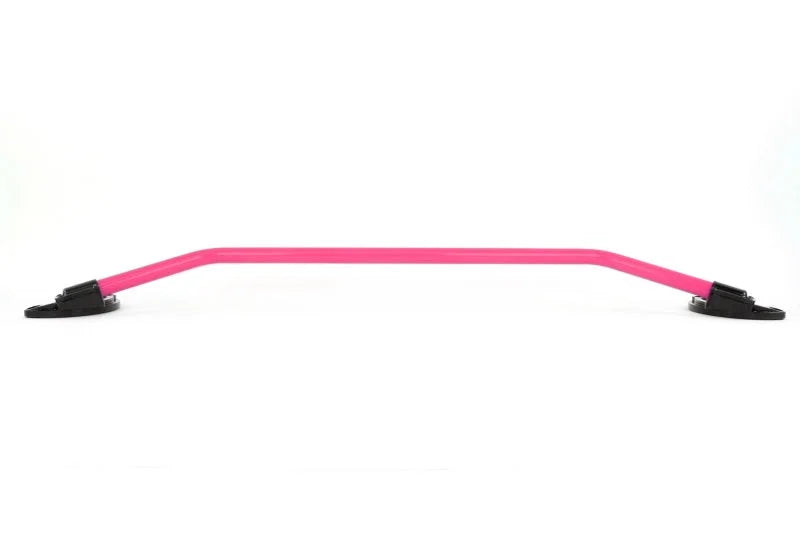 PERRIN 02-07 Subaru WRX/STi/Impreza / 04-08 Forester Front Strut Brace - Hyper Pink - Side View