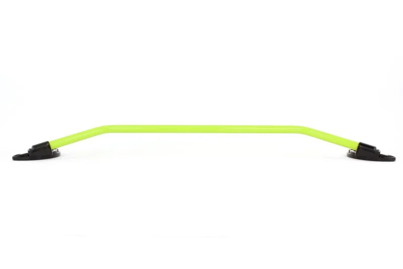 PERRIN 02-07 Subaru WRX/STi/Impreza / 04-08 Forester Front Strut Brace - Neon Yellow - Side View
