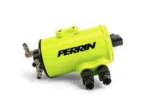 Load image into Gallery viewer, PERRIN 02-14 Subaru WRX / 04-21 STI / 05-09 LGT &amp; OBXT (w/FMIC Only) Air Oil Separator - Neon Yel. - Side View