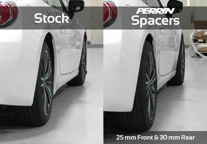 PERRIN 02-14 Subaru WRX / 2004 STI / 13-25 BRZ & Toyota GR86 25mm Wheel Spacers 5x100 56mm CB - Pair - Additional View 8