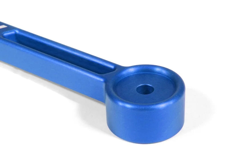 PERRIN 02-25 Subaru Impreza/WRX/STI & 13-25 Crosstrek/BRZ/FR-S/GR86/GR86 Battery Tie Down - Blue - Installation View