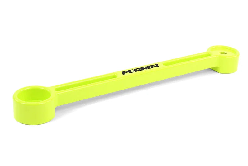 PERRIN 02-25 Subaru Impreza/WRX/STI & 13-25 Crosstrek/BRZ/FR-S/GR86/GR86 Battery Tie Down - Neon Yel - Main Product View