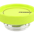 Load image into Gallery viewer, PERRIN 02-25 Subaru Impreza/WRX/STI &amp; 13-25 Crosstrek/BRZ/FR-S/GR86/GR86 Oil Fill Cap - Neon Yellow - Side View