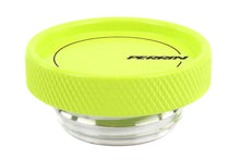 Load image into Gallery viewer, PERRIN 02-25 Subaru Impreza/WRX/STI &amp; 13-25 Crosstrek/BRZ/FR-S/GR86/GR86 Oil Fill Cap - Neon Yellow - Side View