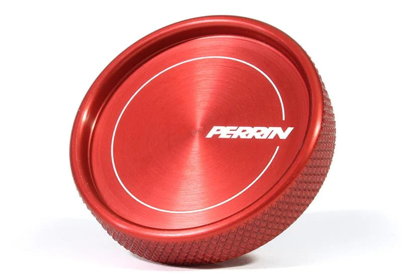 PERRIN 02-25 Subaru Impreza/WRX/STI & 13-25 Crosstrek/BRZ/FR-S/GR86/GR86 Oil Fill Cap - Red - Detail View