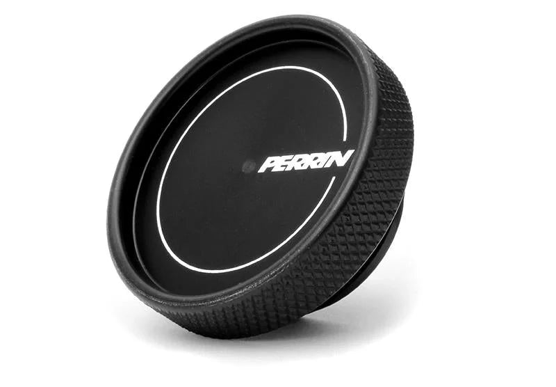 PERRIN 02-25 Subaru Impreza/WRX/STI & 13-25 Crosstrek/BRZ/FR-S/GR86/GR86 Oil Fill Cap - Black - Side View