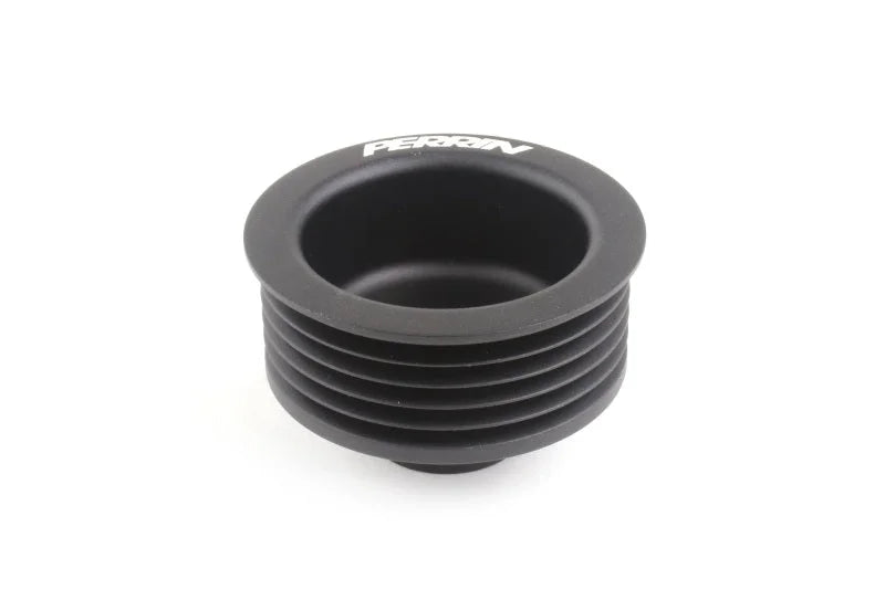 PERRIN 06-14 Subaru WRX / 07-21 STI / 06-13 Forester Lightweight Alternator Pulley - Black - Side View