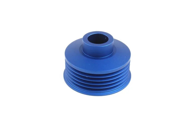 PERRIN 06-14 Subaru WRX / 07-21 STI / 06-13 Forester Lightweight Alternator Pulley - Blue - Main Product View