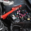 Load image into Gallery viewer, PERRIN 08-14 Subaru STI / 07-09 Legacy GT &amp; OBXT Master Cylinder Bracket - Red - Main Product View