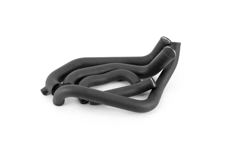 PERRIN 08-14 Subaru STI Front Mount Intercooler Boost Tube Kit - Black - Back View