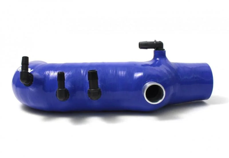 PERRIN 08-14 Subaru WRX / 04-13 Forester XT / 05-09 LGT/OBXT Turbo Inlet Hose - Blue - Back View